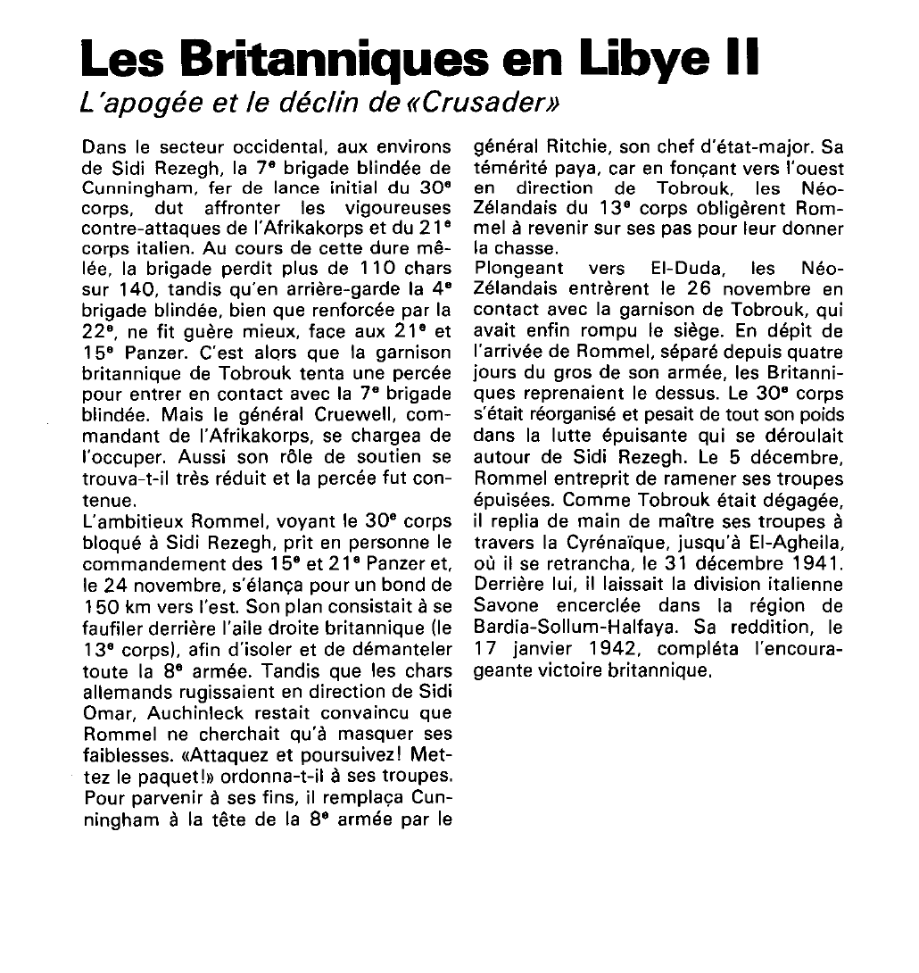 Prévisualisation du document Les Britanniques en Libye(seconde guerre mondiale).