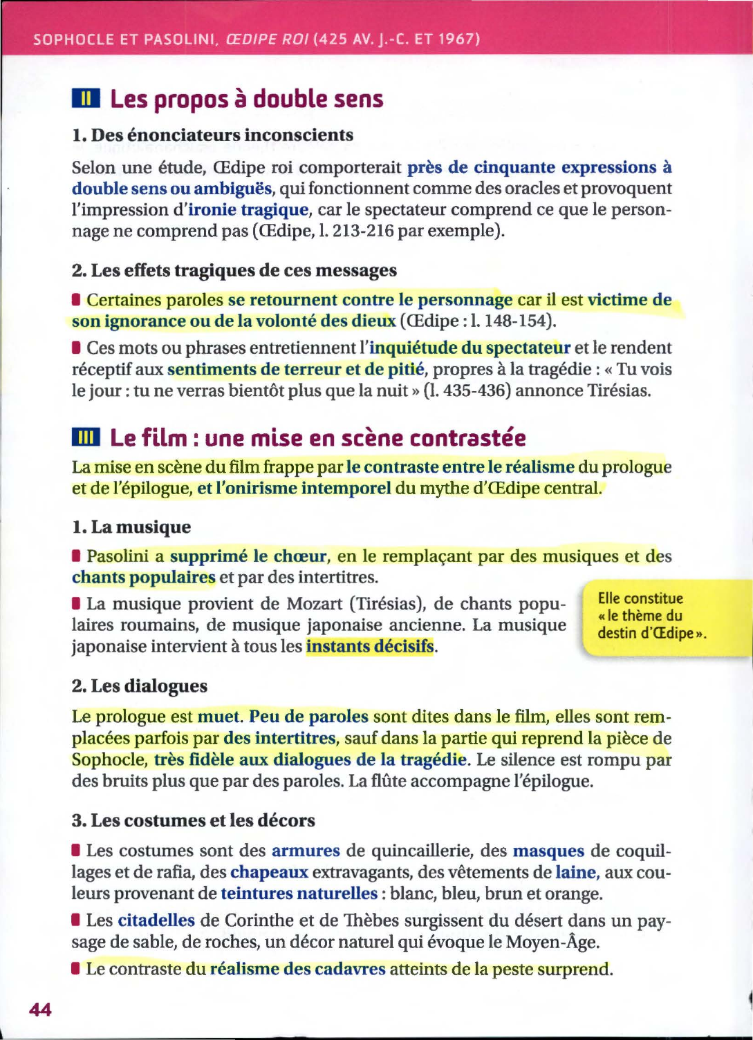 Prévisualisation du document Les caractéristiques du style dans œdipe roi