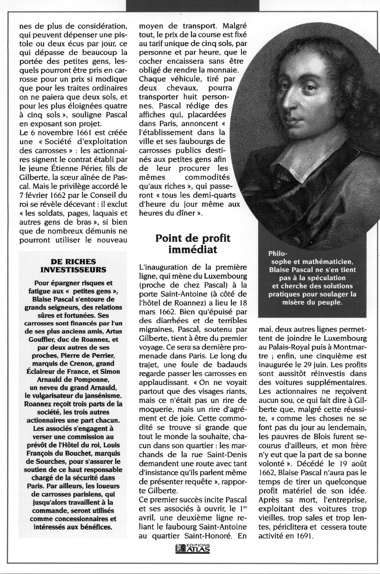 Prévisualisation du document Les carrosses de Blaise Pascal