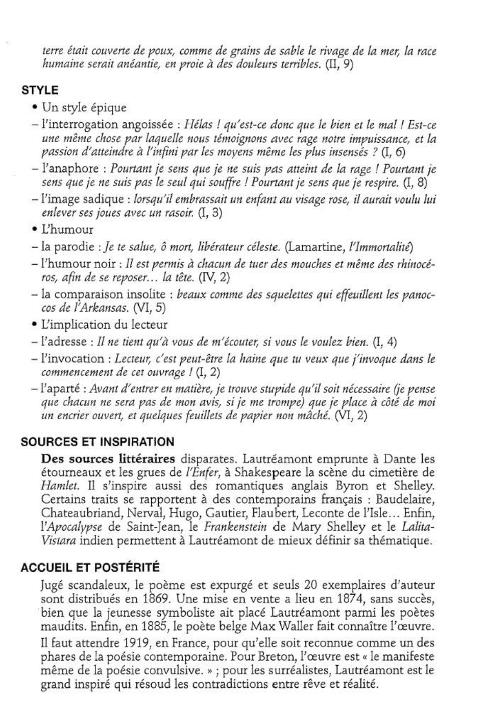Prévisualisation du document Les Chants de Maldoror de Lautréamont (analyse détaillée)