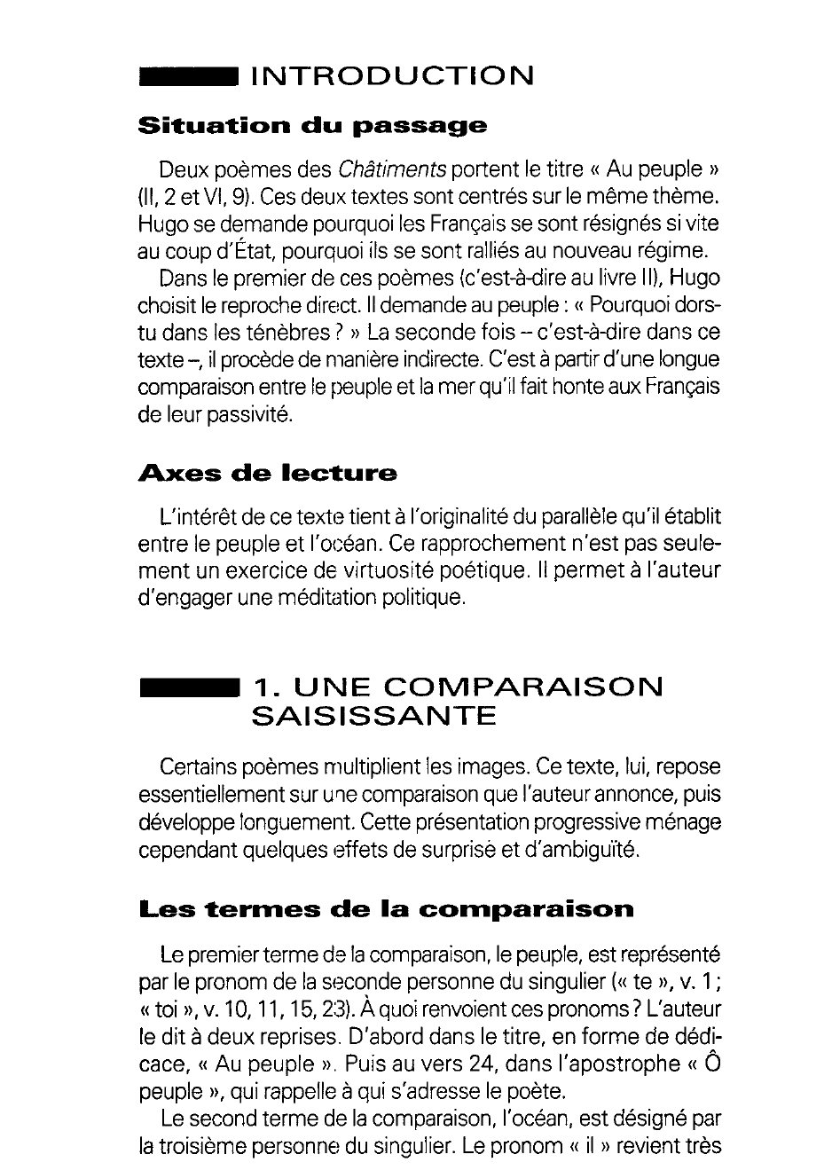 Prévisualisation du document Les Châtiments de HUGO, Livre VI, 9 (texte intégral). Lecture méthodique : AU PEUPLE