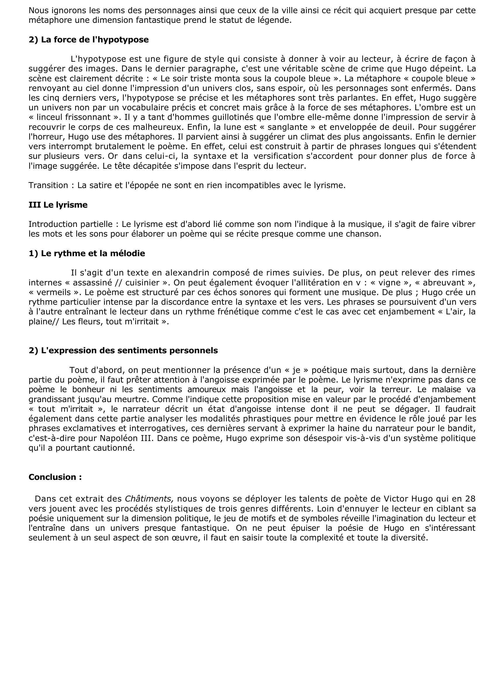 Prévisualisation du document Les Châtiments VII, 5 de Victor Hugo