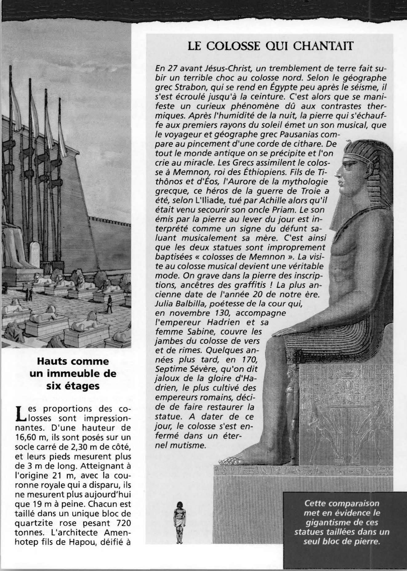 Prévisualisation du document Les colosses de Memnon