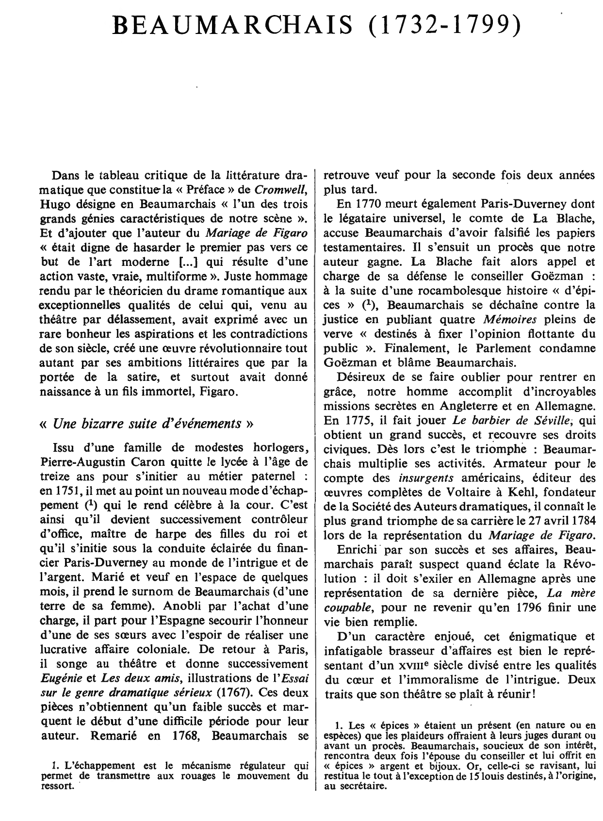 Prévisualisation du document Les comédies de Beaumarchais