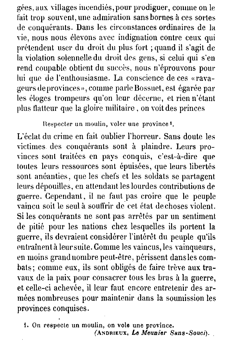 Prévisualisation du document Les conquêtes; ce qu'elles coûtent aux vaincus, ce qu'elles coûtent aux vainqueurs.