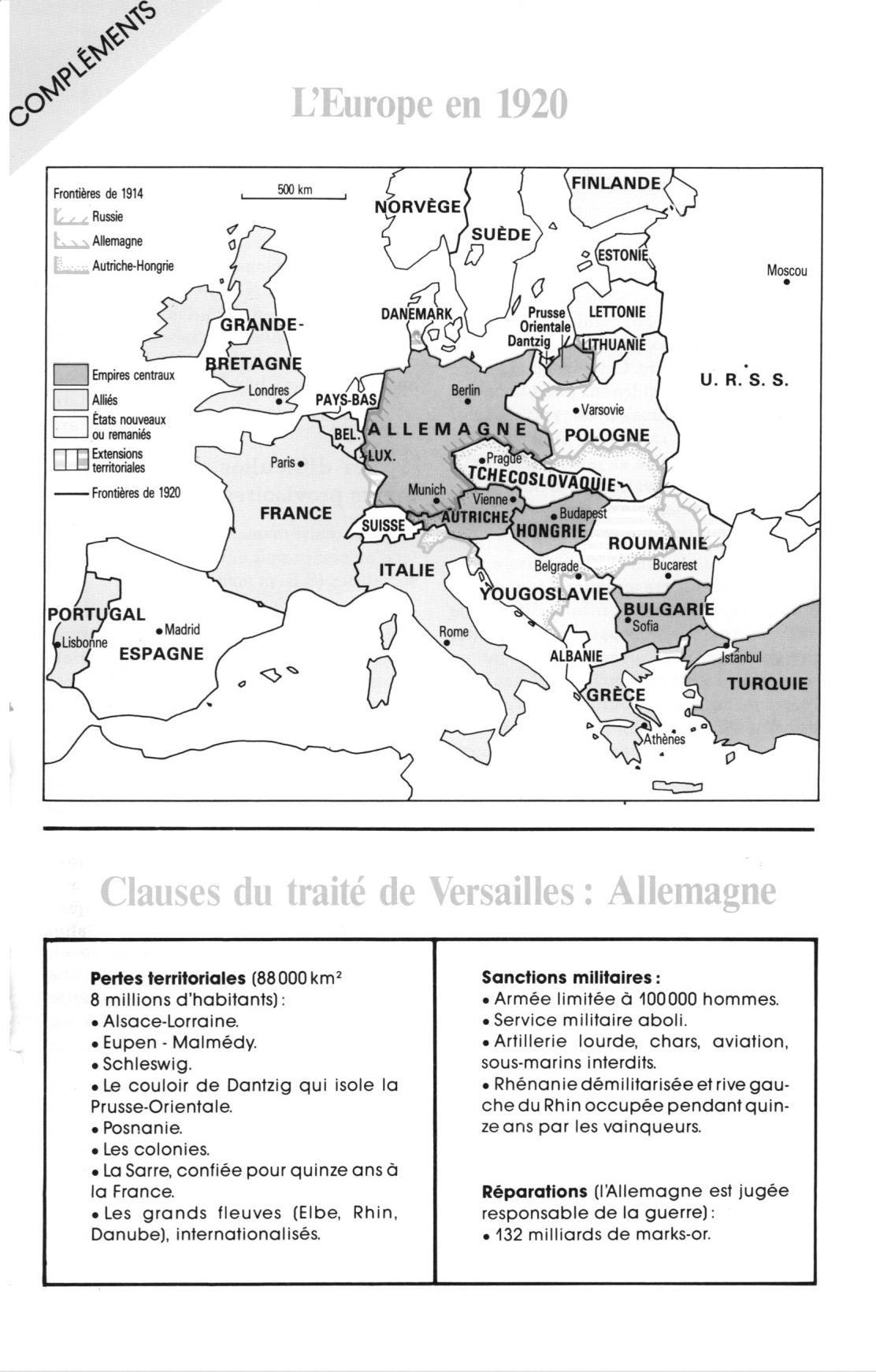 Prévisualisation du document Les conséquences de la guerre de 1914 / 1918 (Histoire)