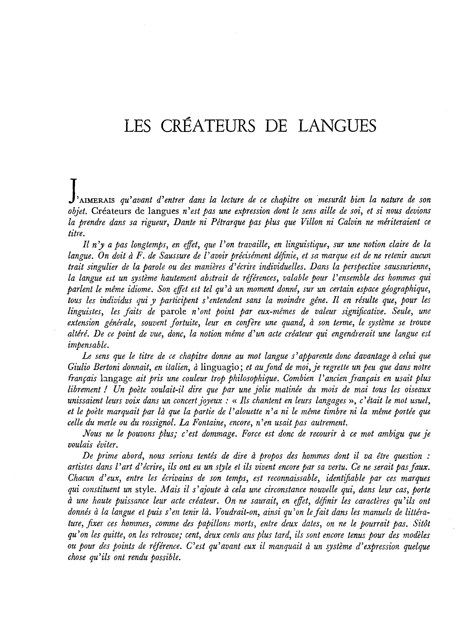 Prévisualisation du document LES CRÉATEURS DE LANGUES