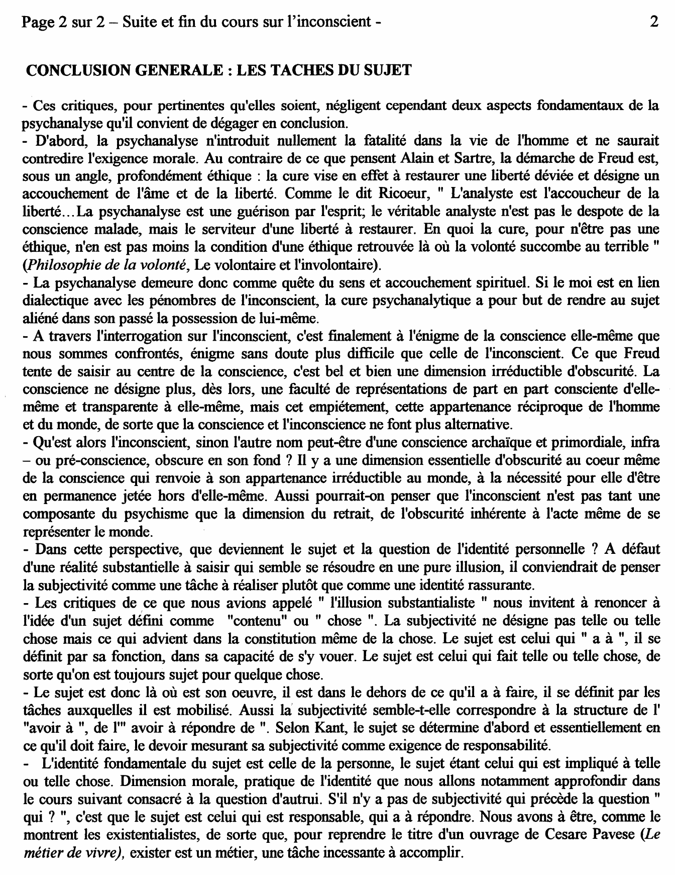 Prévisualisation du document Les critiques d'Alain et de Sartre de l'inconscient freudien