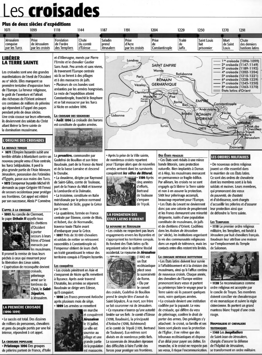 Prévisualisation du document Les croisades