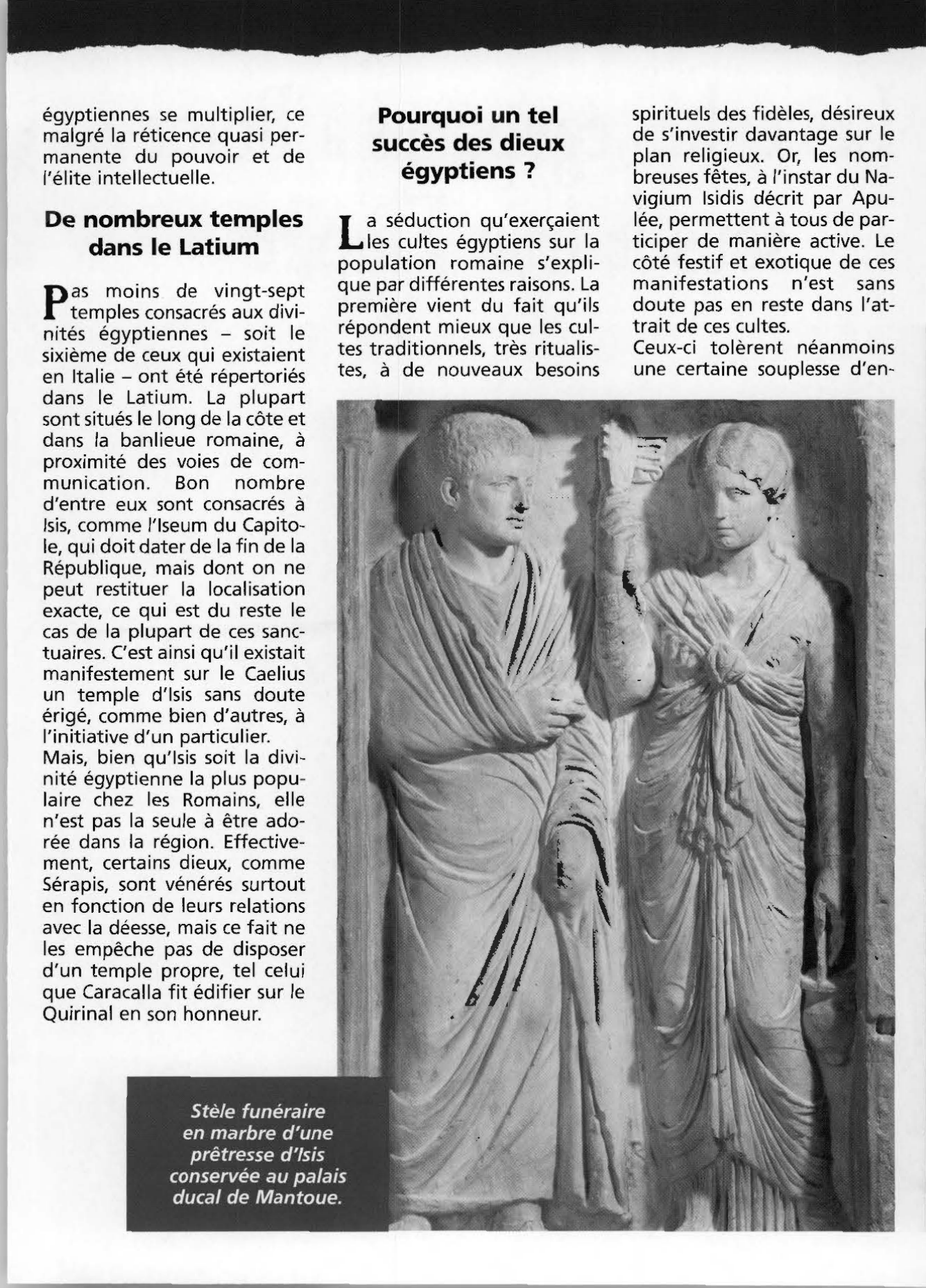 Prévisualisation du document Les cultes égyptiens à Rome sous le haut Empire