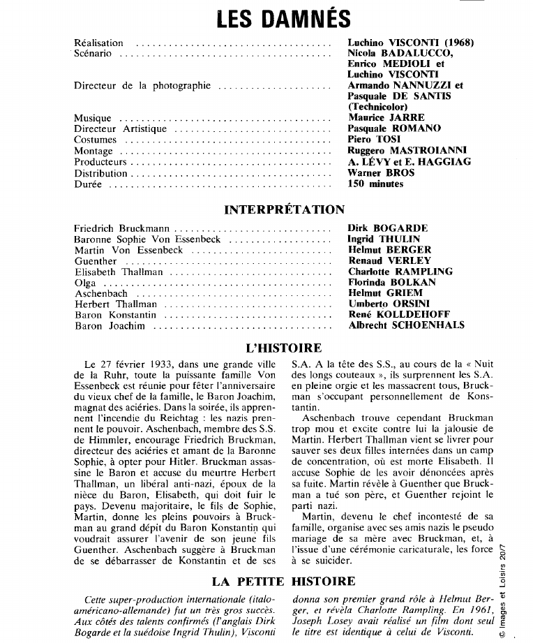 Prévisualisation du document LES DAMNÉS