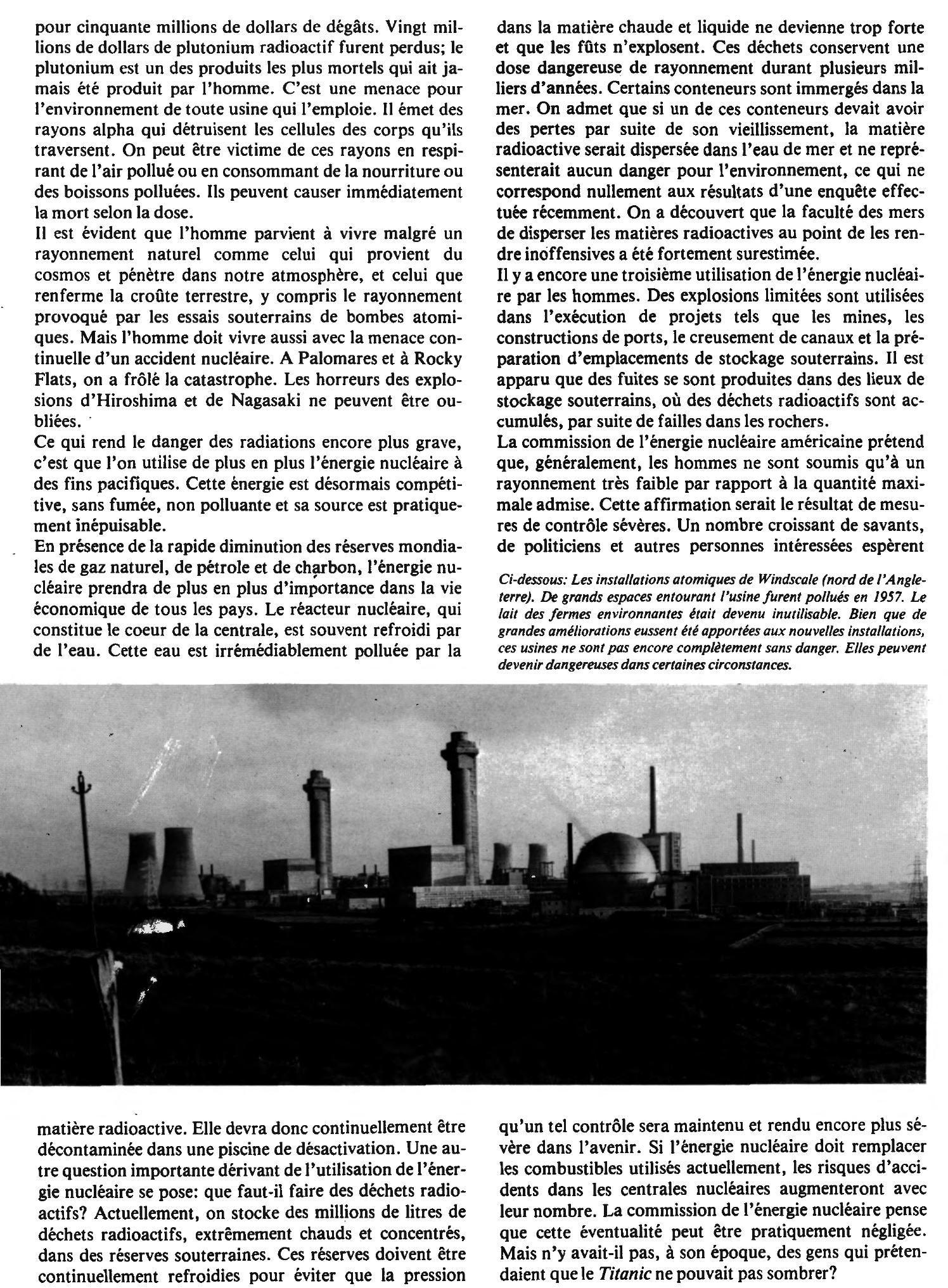 Prévisualisation du document Les dangers de la radioactivité