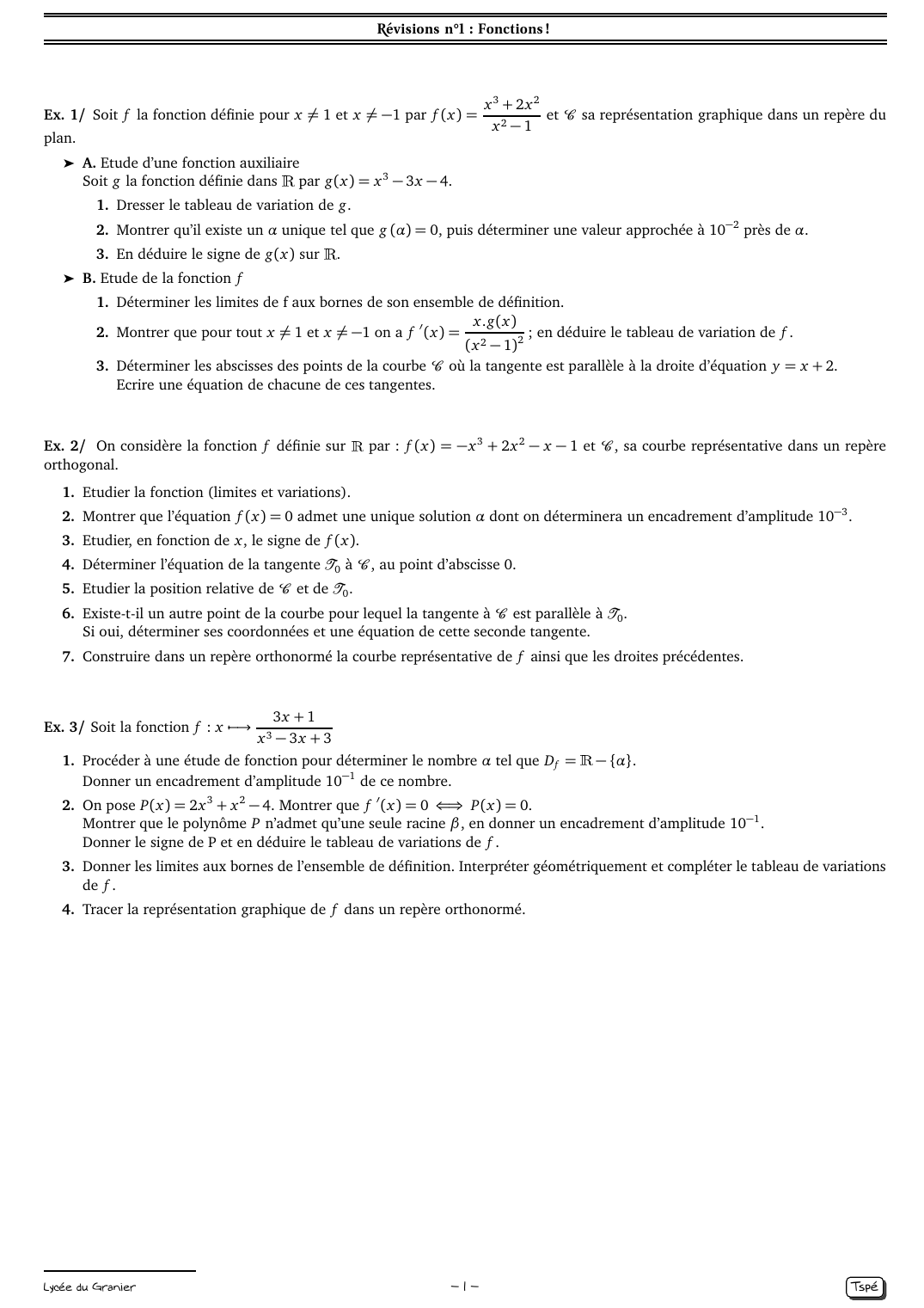 Prévisualisation du document Les dérivées