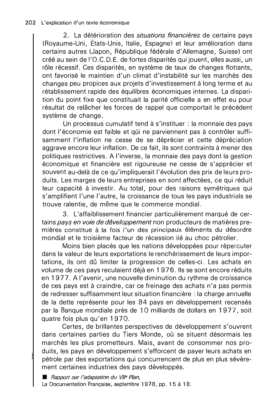 Prévisualisation du document Les désordres de l'économie mondiale depuis 1974 (économie)