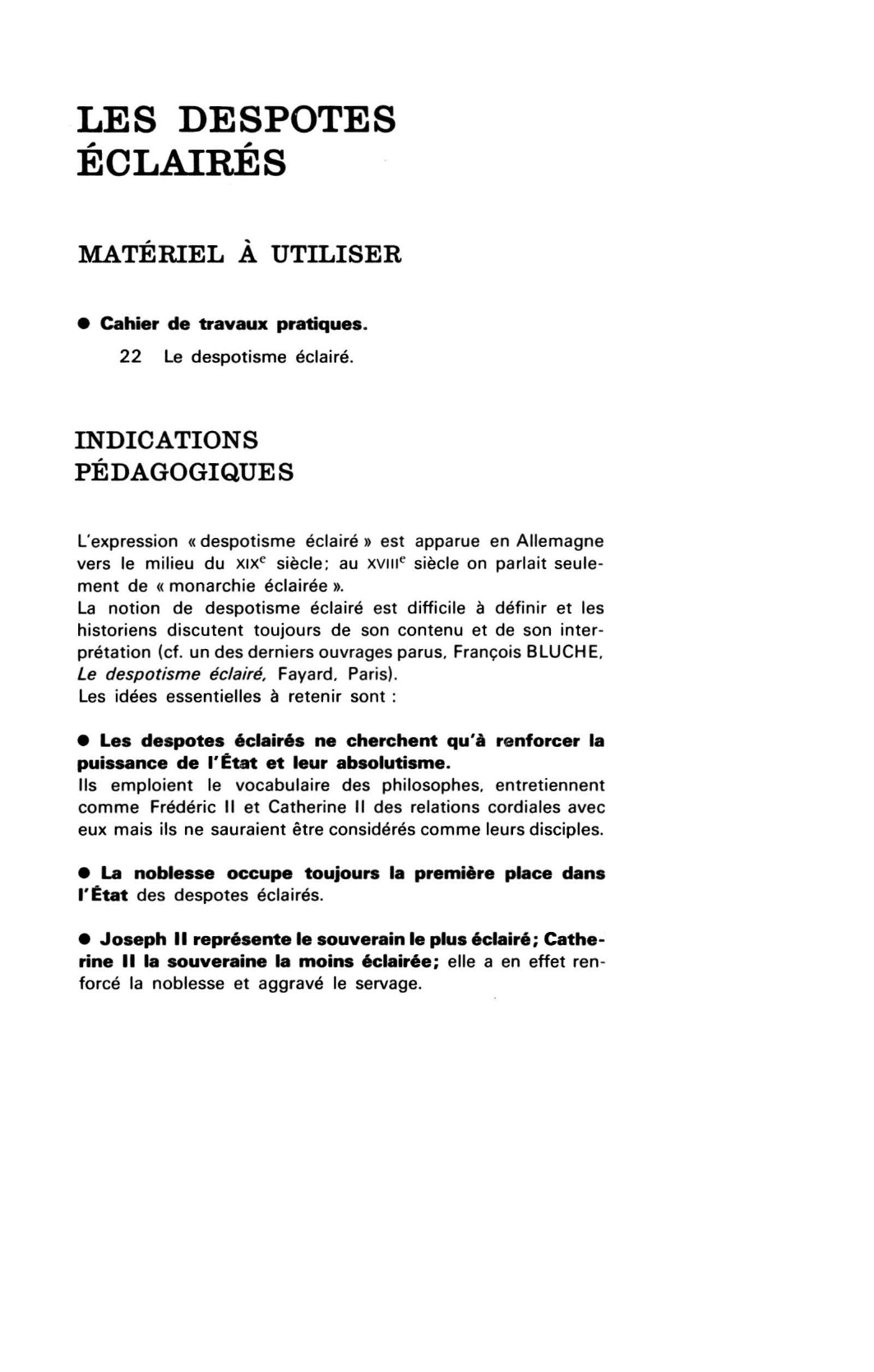 Prévisualisation du document LES DESPOTES ÉCLAIRÉS