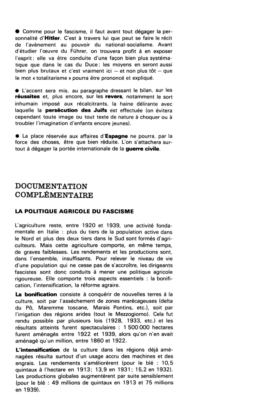 Prévisualisation du document LES DICTATURES EUROPÉENNES, L'ITALIE FASCISTE ET L'ALLEMAGNE NATIONALE-SOCIALISTE