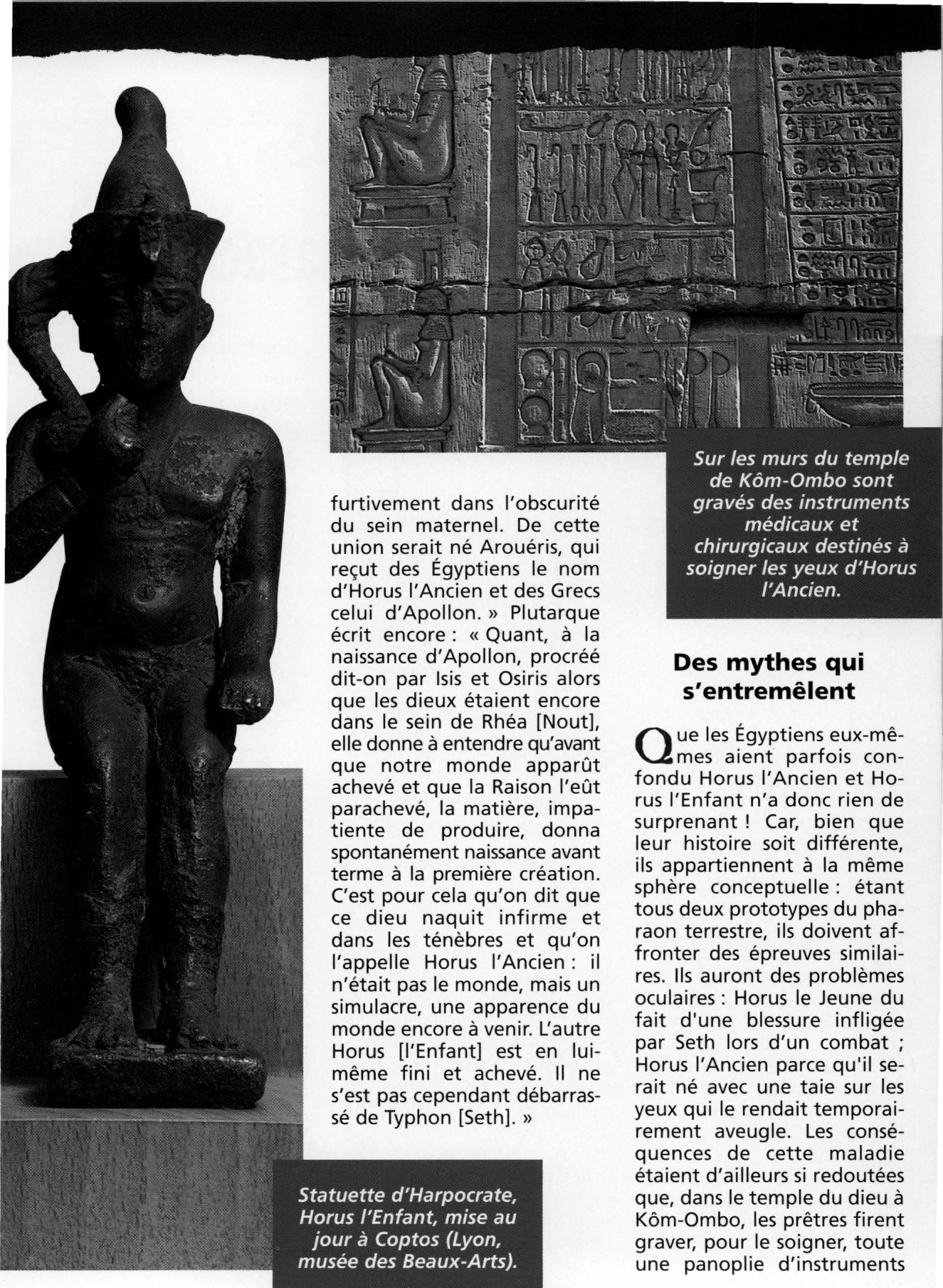 Prévisualisation du document Les dieux Horus, incarnations de Pharaon