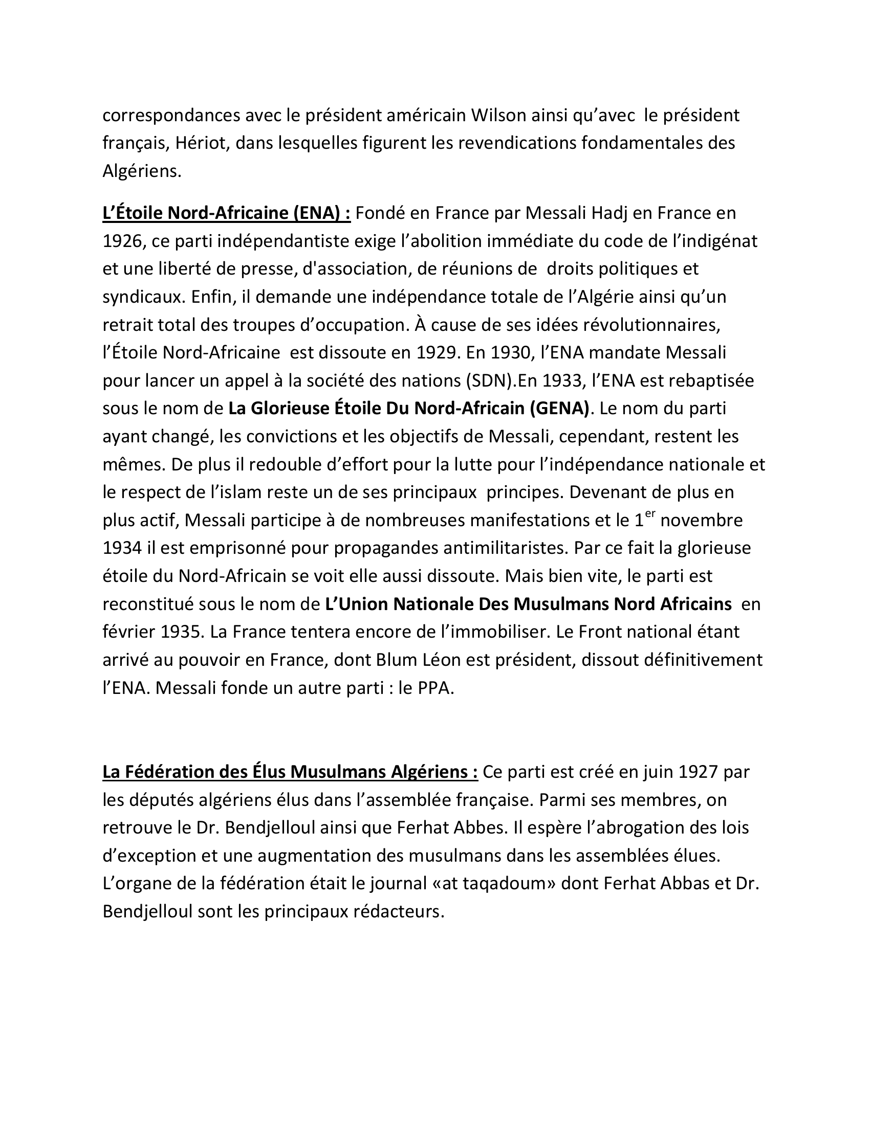 Prévisualisation du document Les différents partis nationaux entre 1920 et 1939 - Projet Blum-Violette