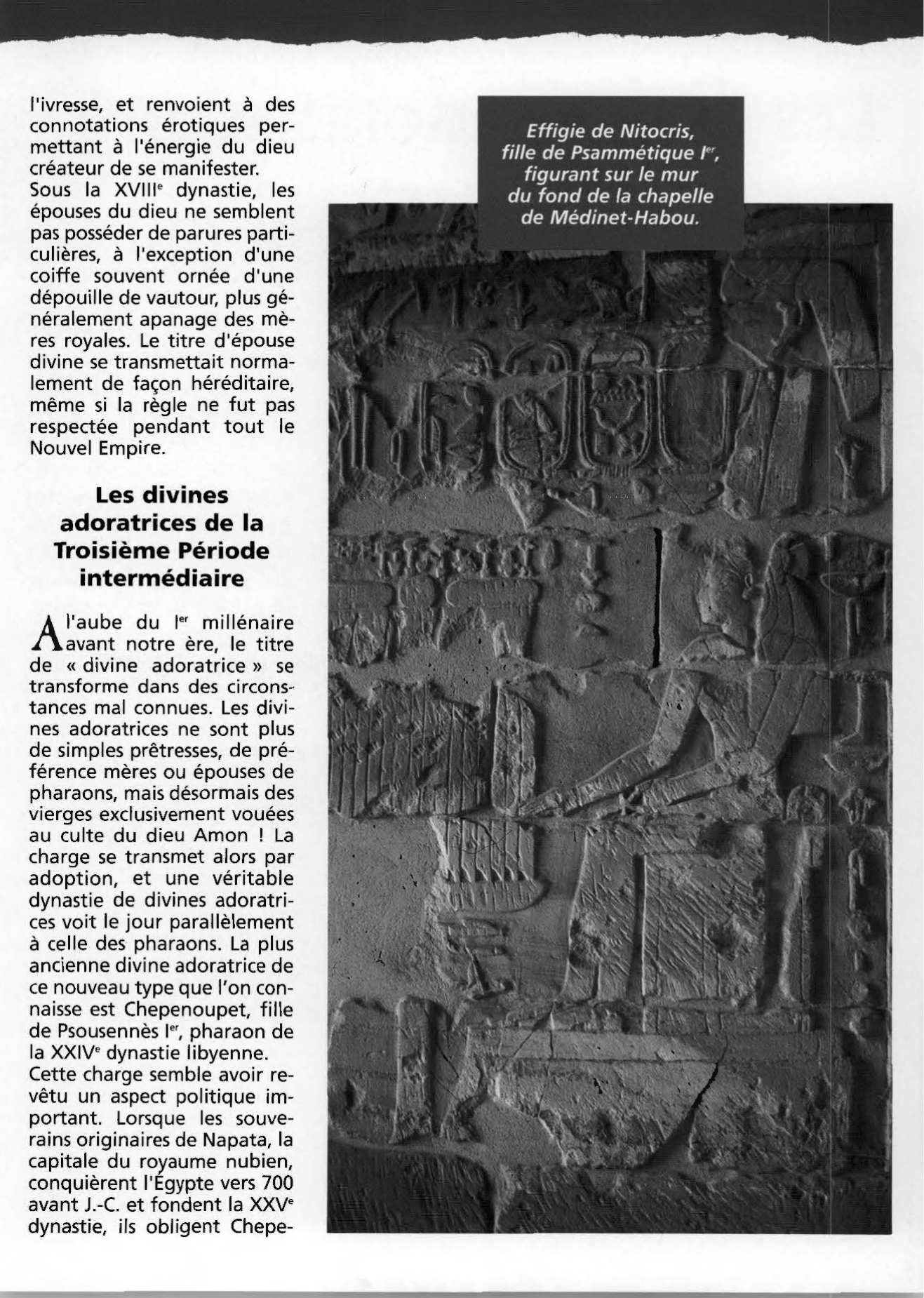 Prévisualisation du document Les divines adoratrices à Médinet-Habou