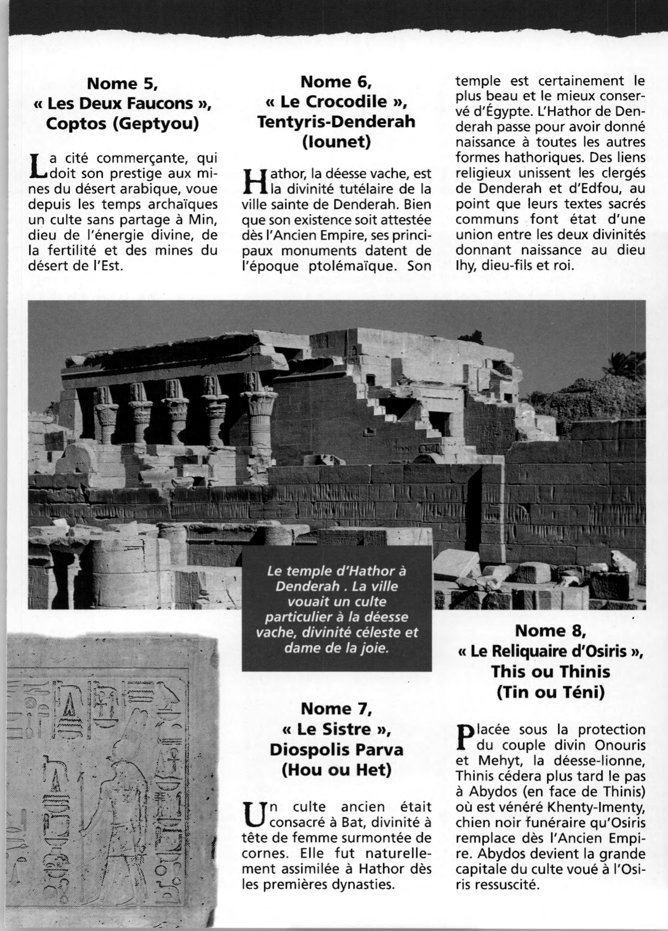 Prévisualisation du document Les divinités des nomes : la Haute-Egypte