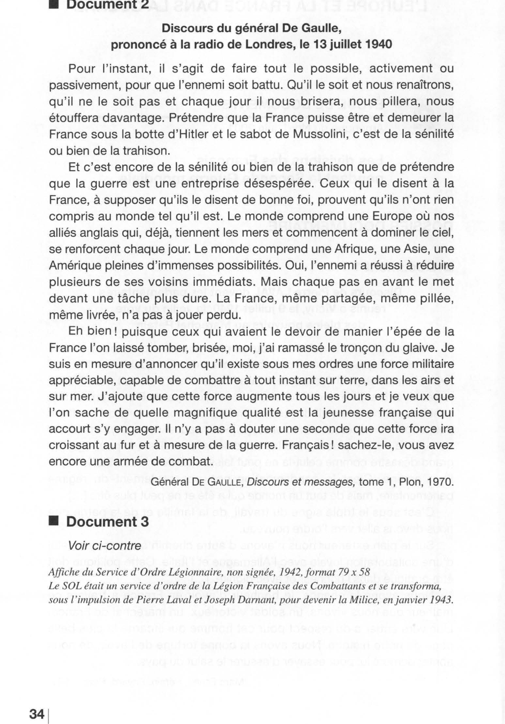 Prévisualisation du document Les divisions des Français pendant la Seconde Guerre mondiale
