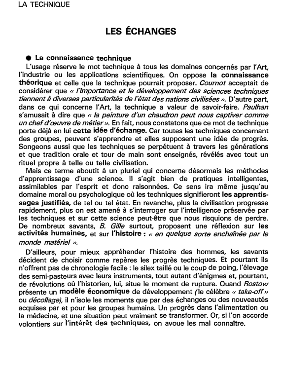 Prévisualisation du document LES ÉCHANGES (fiche bac)