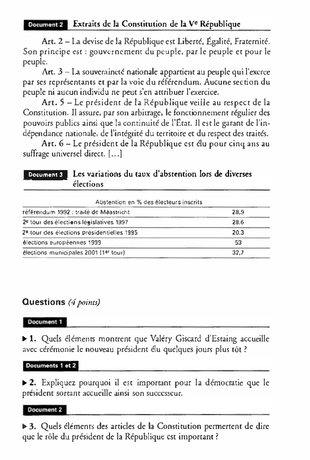 Prévisualisation du document Les élections présidentielles : un moment clé de la vie démocratique française.