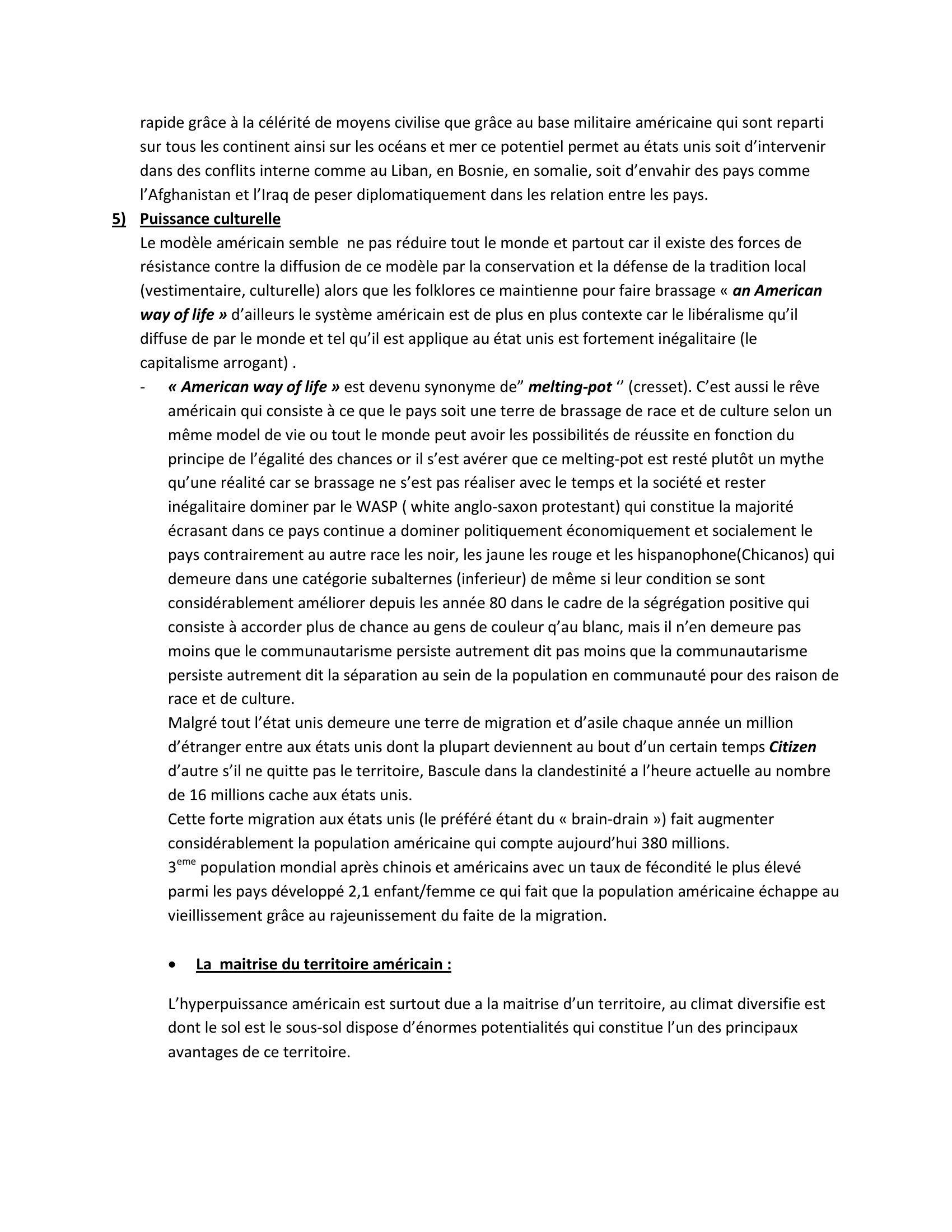 Prévisualisation du document LES ETAT UNIS: GEOGRAPHIE