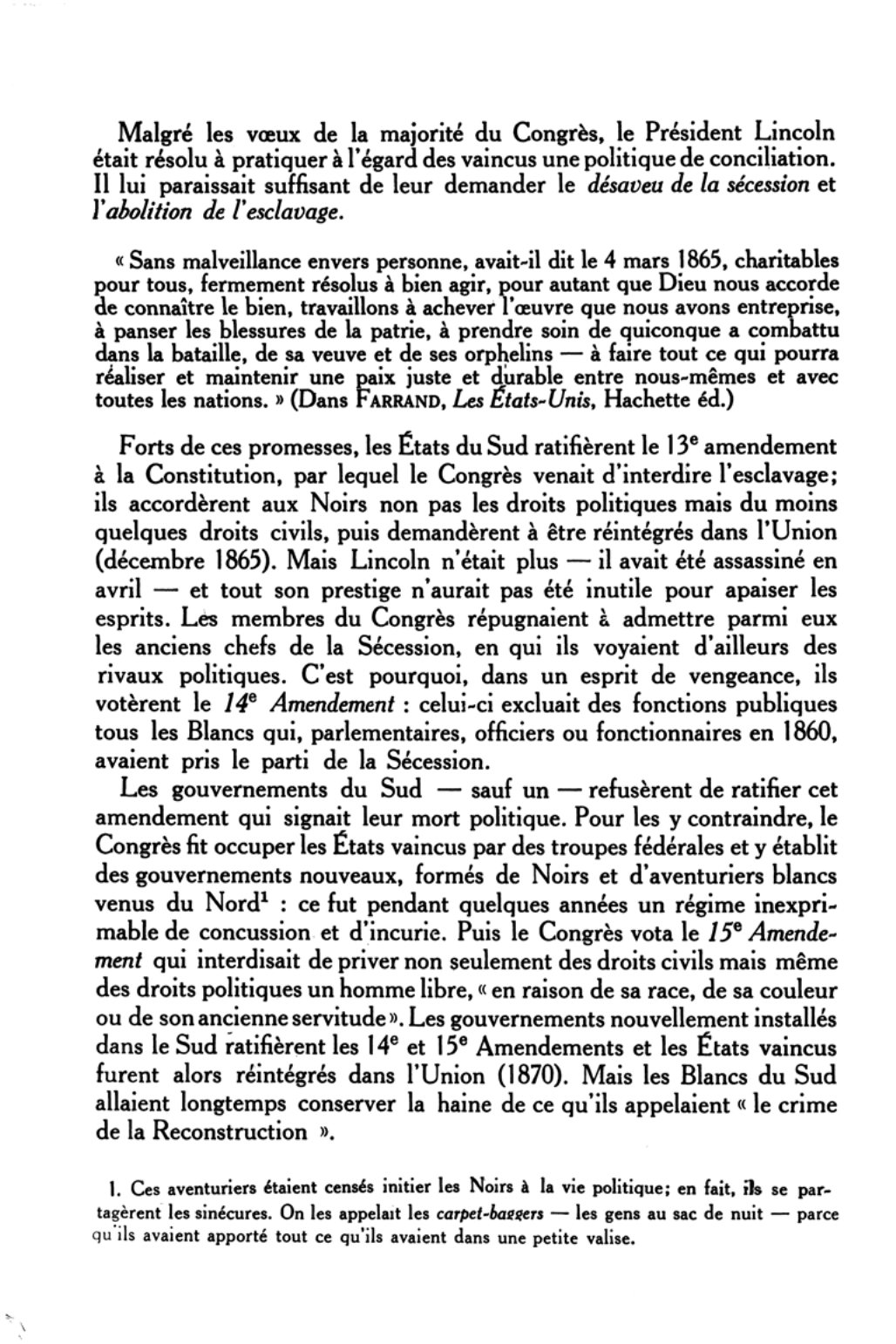 Prévisualisation du document LES ÉTATS-UNIS DE 1865 A 1914 (histoire)