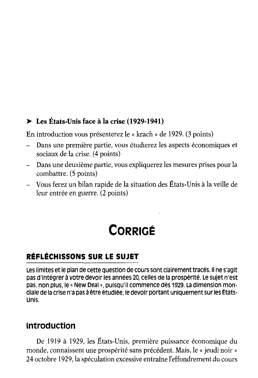 Prévisualisation du document LES ETATS-UNIS DE LA CRISE A LA GUERRE 1930-1941 (Histoire)