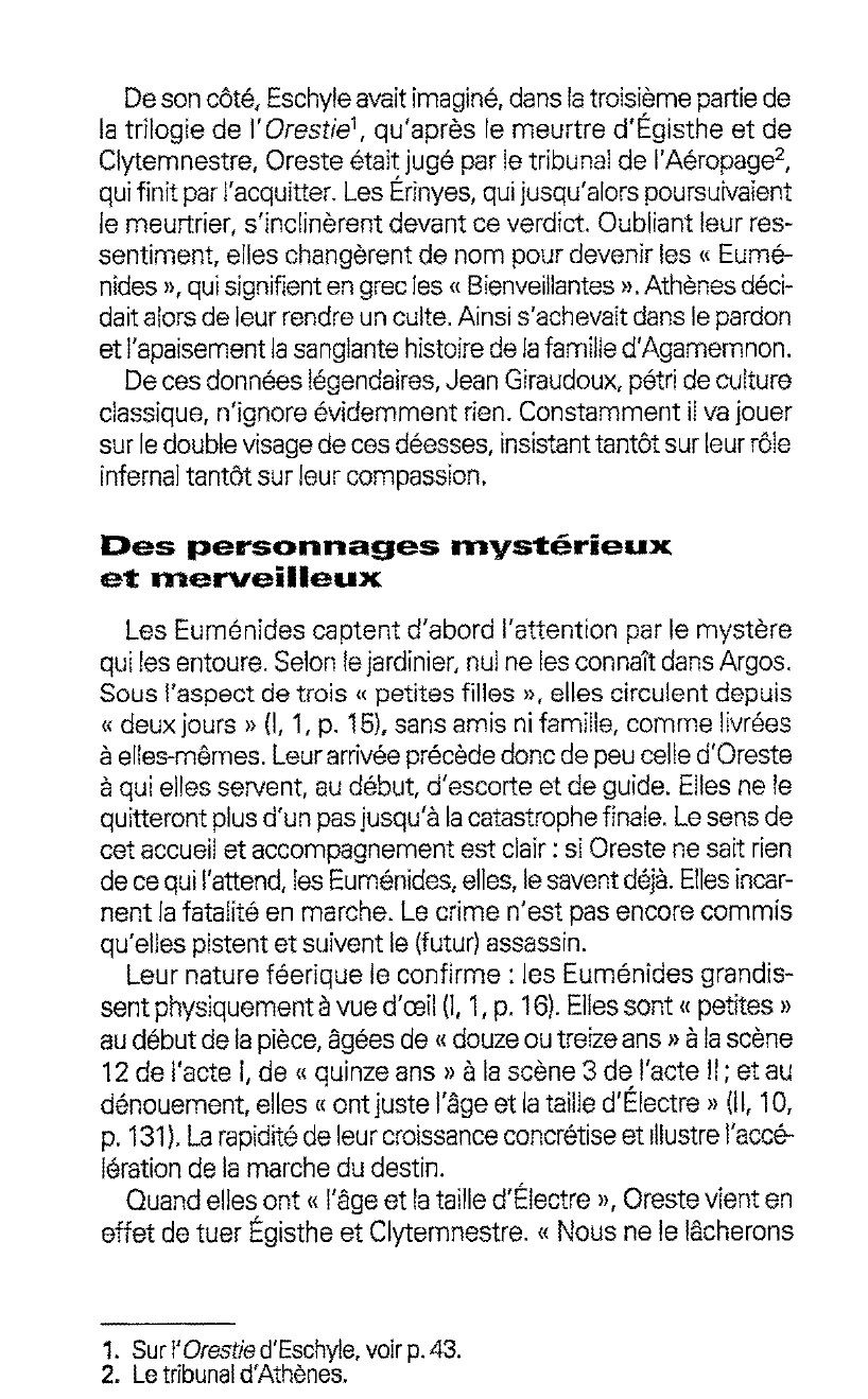 Prévisualisation du document Les Euménides : une incarnation étonnante du destin dans Electre de Jean Giraudoux