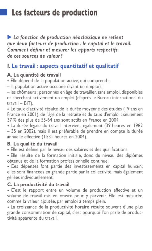 Prévisualisation du document Les facteurs de production