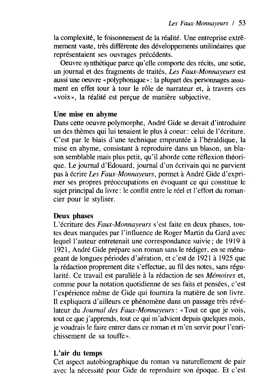 Prévisualisation du document Les Faux-Monnayeurs 1919-1925 André Gide (1867-1951)