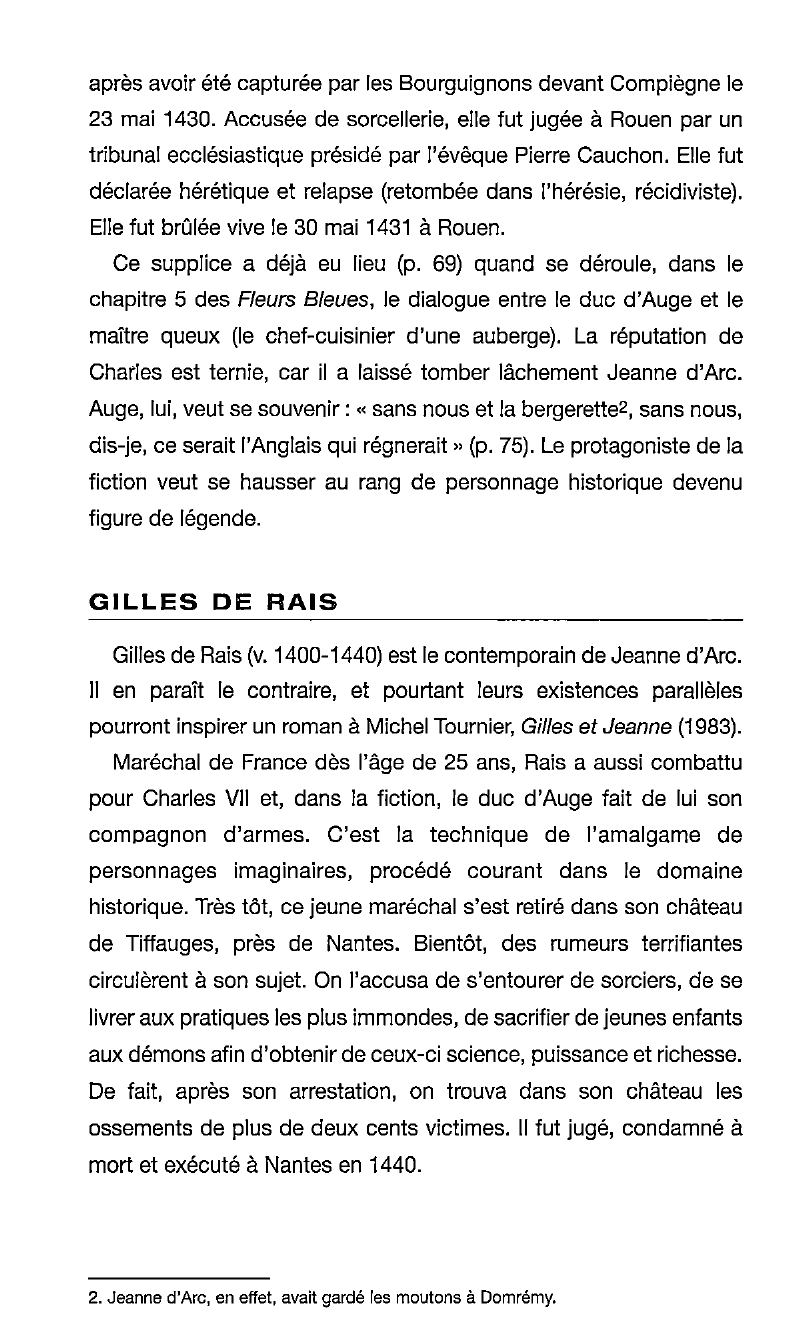 Prévisualisation du document Les Fleurs bleues de Raymond Queneau : Jeanne d’Arc, Gilles de Rais, Sade