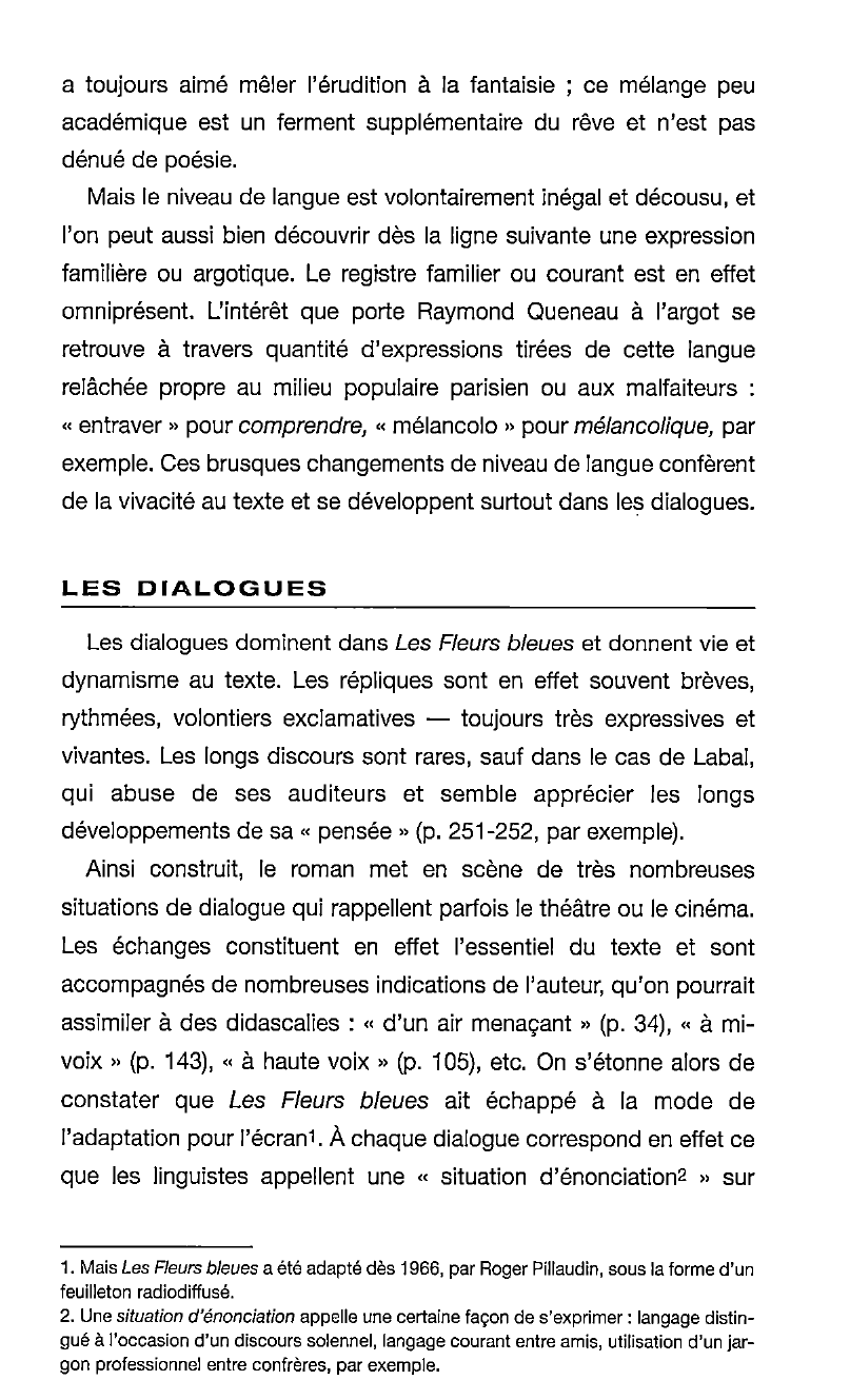Prévisualisation du document Les Fleurs bleues de Raymond Queneau : Les différents registres