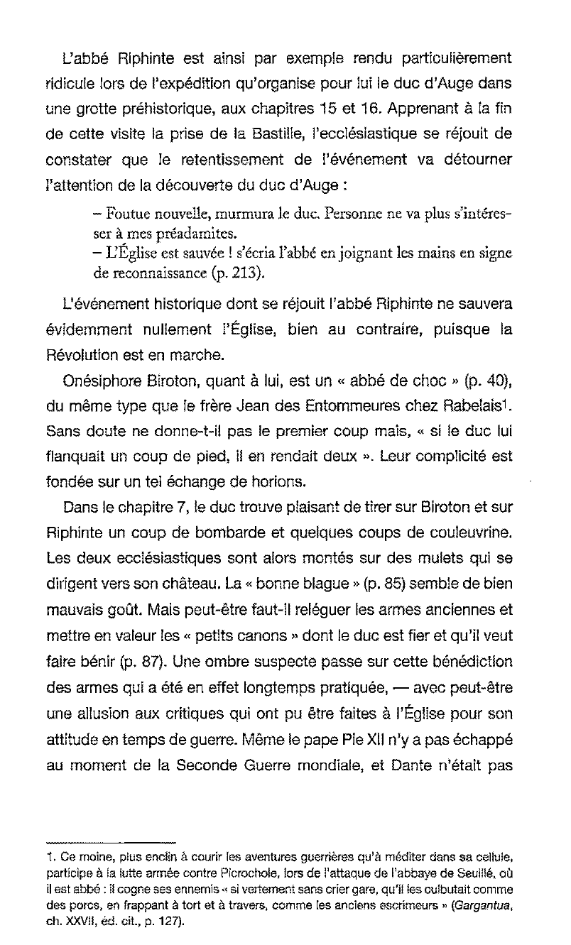 Prévisualisation du document Les Fleurs bleues de Raymond Queneau : les hommes d’Église