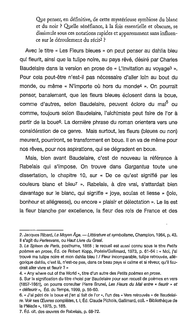 Prévisualisation du document Les Fleurs bleues de Raymond Queneau : Signification du titre