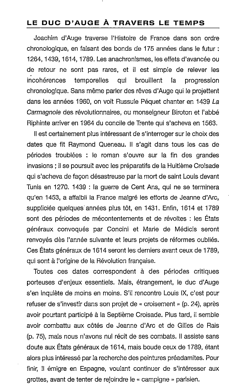 Prévisualisation du document Les Fleurs bleues de Raymond Queneau : Une traversée de l’Histoire de France