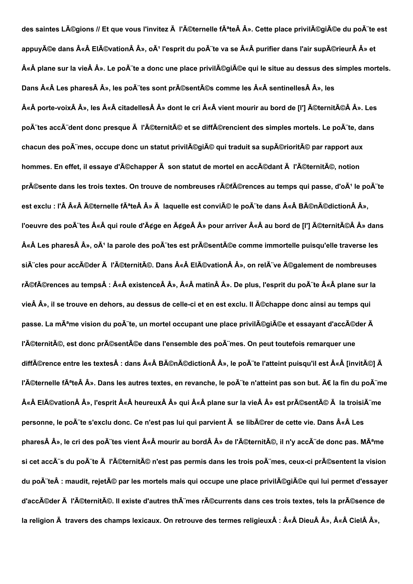 Prévisualisation du document Les Fleurs du mal, Charles Baudelaire, corpus