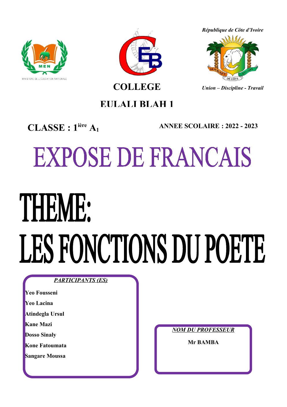Prévisualisation du document LES FONCTION DU POETE