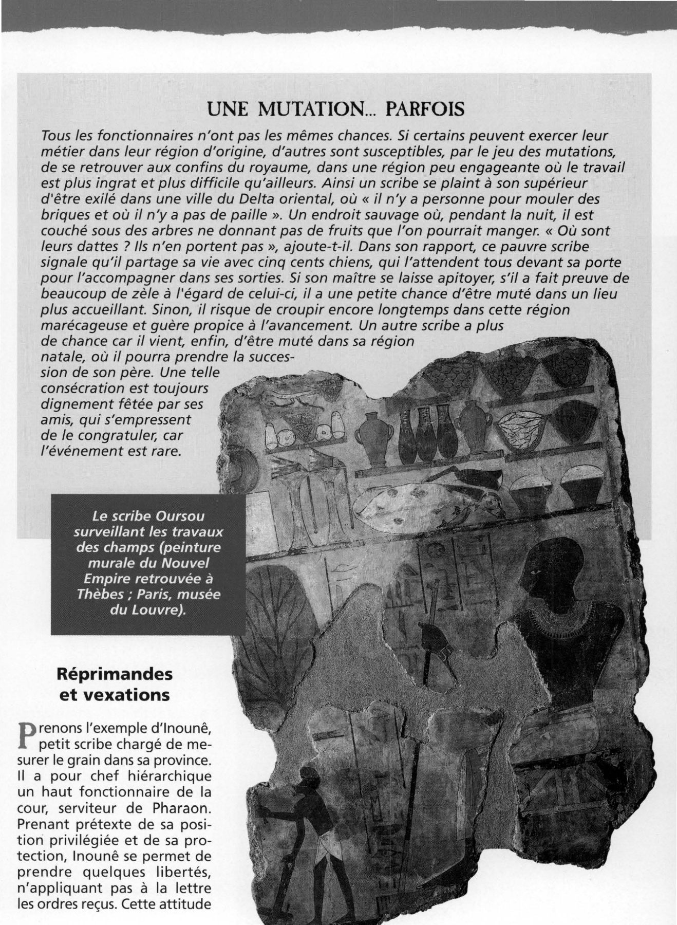 Prévisualisation du document Les fonctionnaires : soumission et fidélité dans l'Egypte ancienne