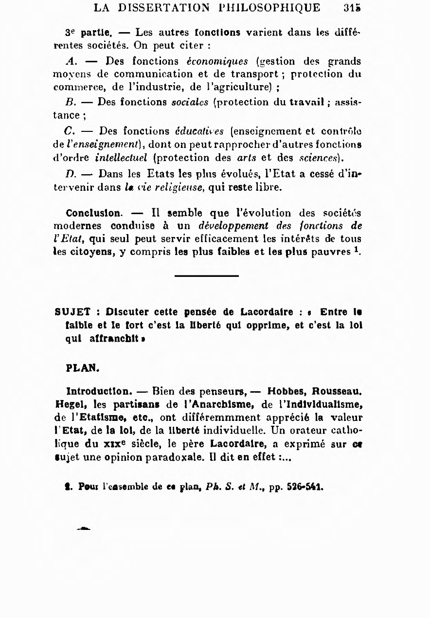 Prévisualisation du document Les fonctions de l’Etat.  PLAN.