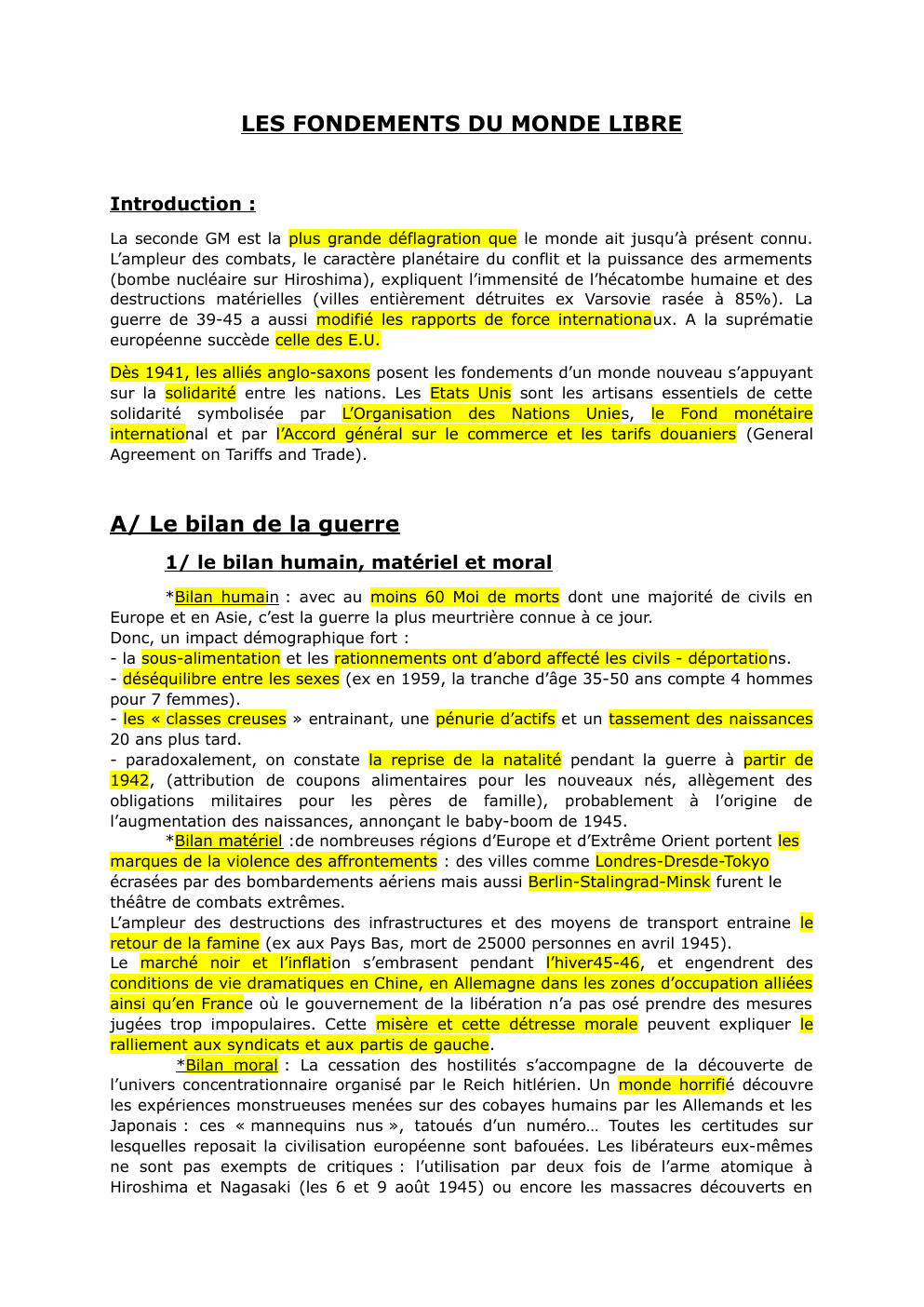 Prévisualisation du document LES FONDEMENTS DU MONDE LIBRE