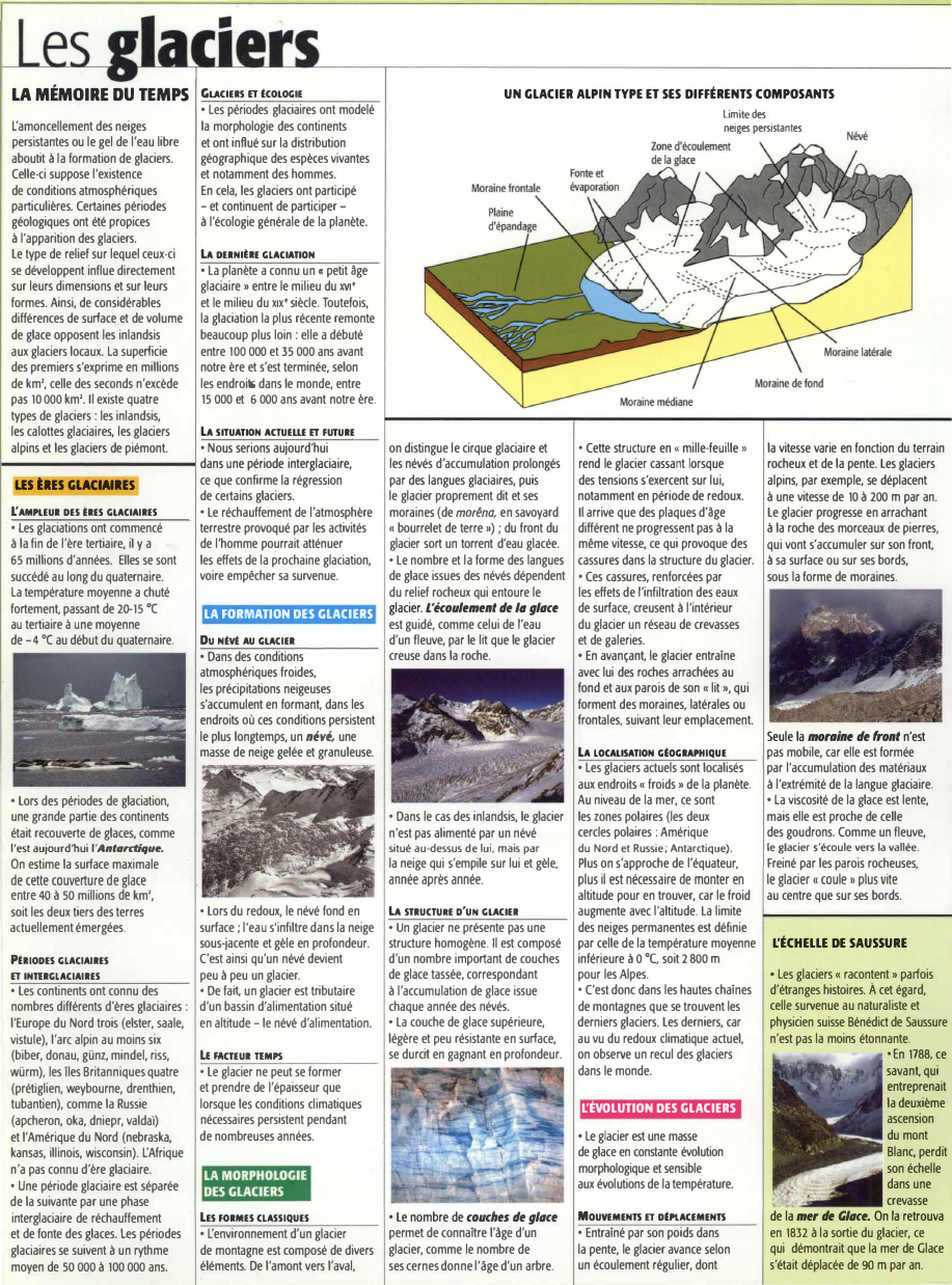 Prévisualisation du document Les glaciers