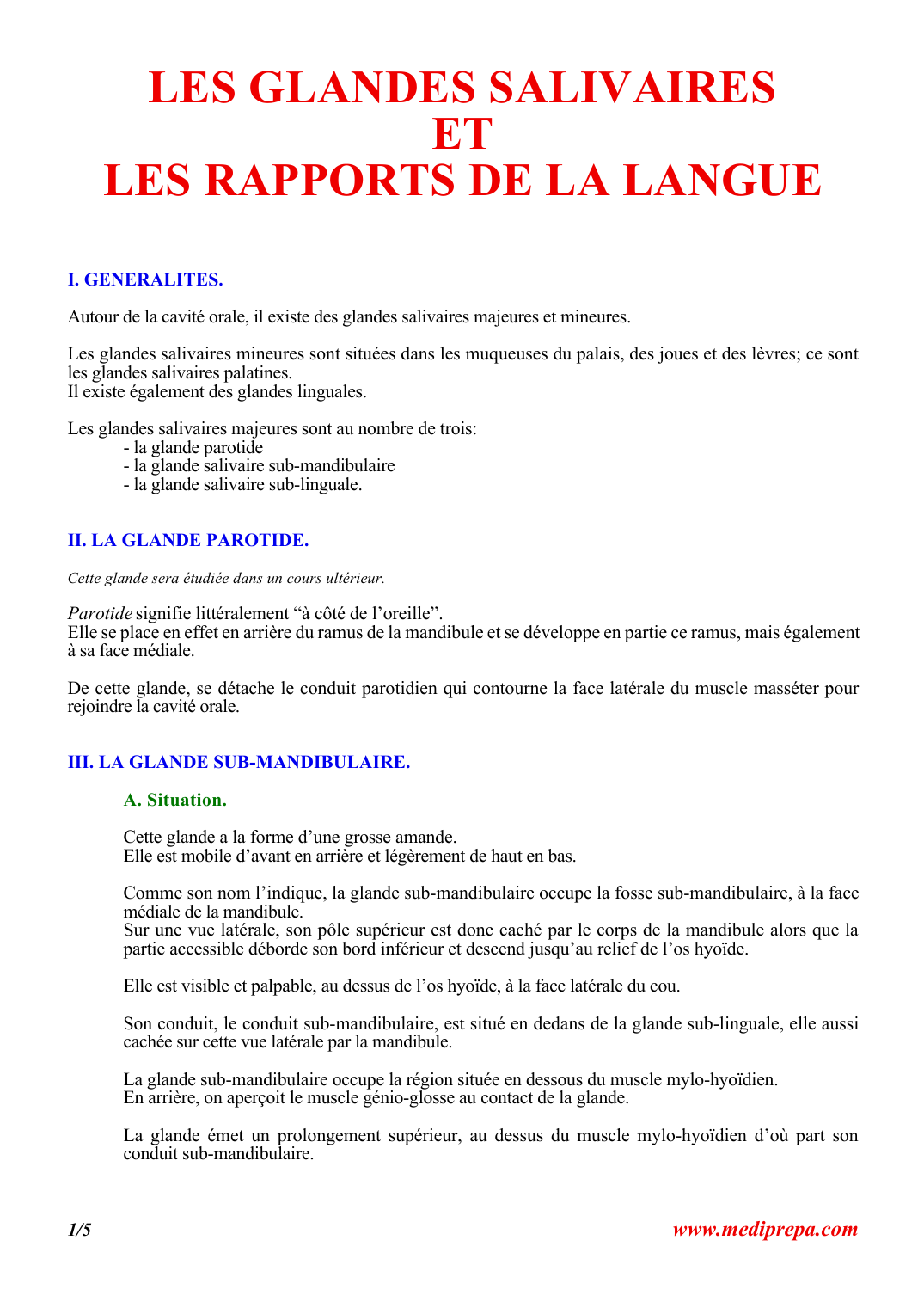 Prévisualisation du document LES GLANDES SALIVAIRESETLES RAPPORTS DE LA LANGUE.