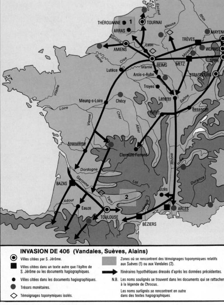 Prévisualisation du document LES GRANDES INVASIONS BARBARES - HISTOIRE.