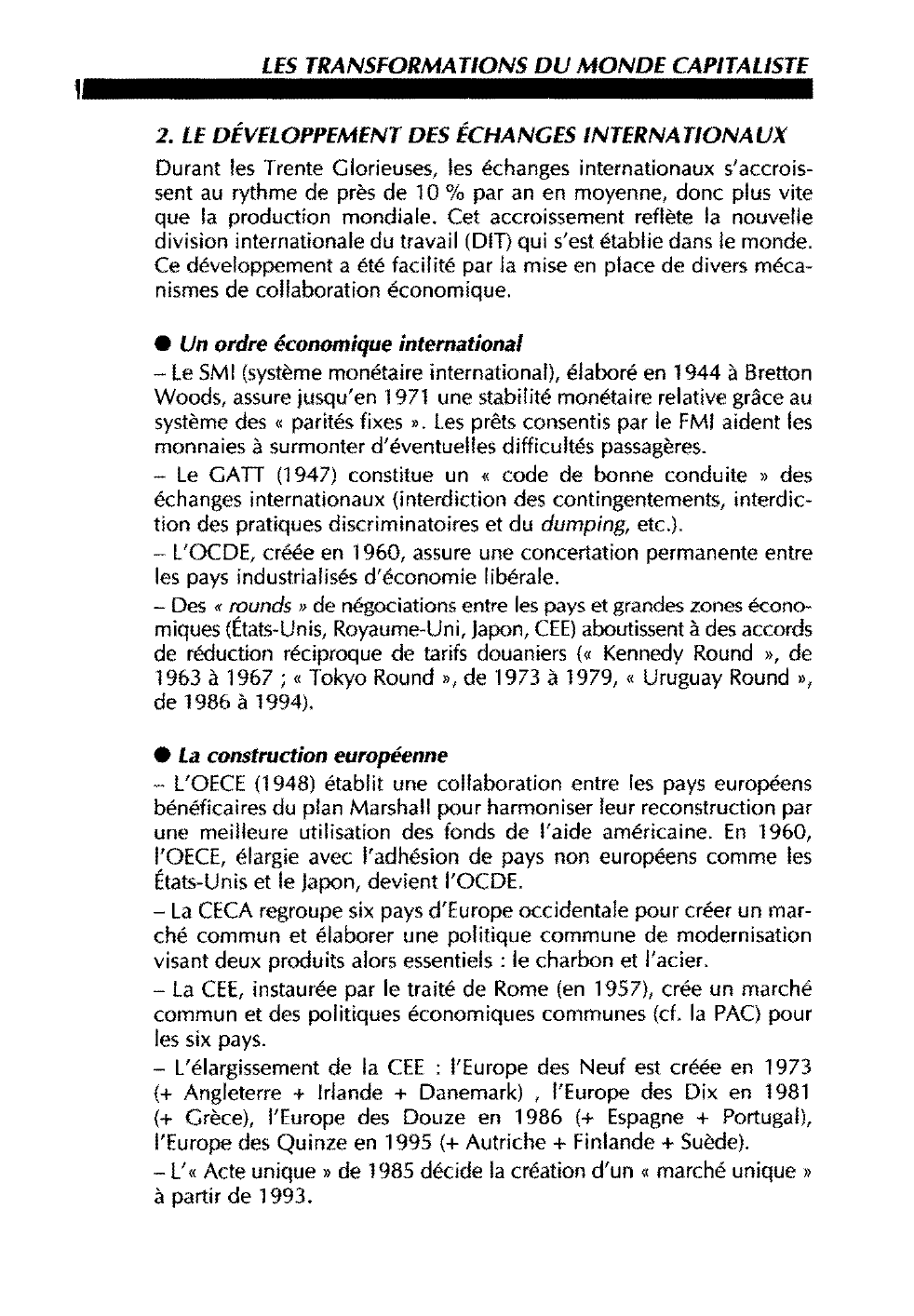 Prévisualisation du document LES GRANDES MUTATIONS DU MONDE CAPITALISTE