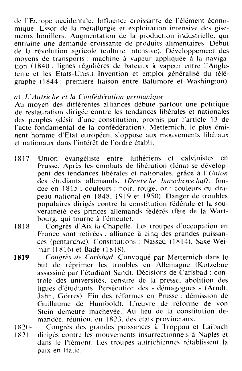 Prévisualisation du document Les Grandes puissances de 1815 à 1848 (chronologie)