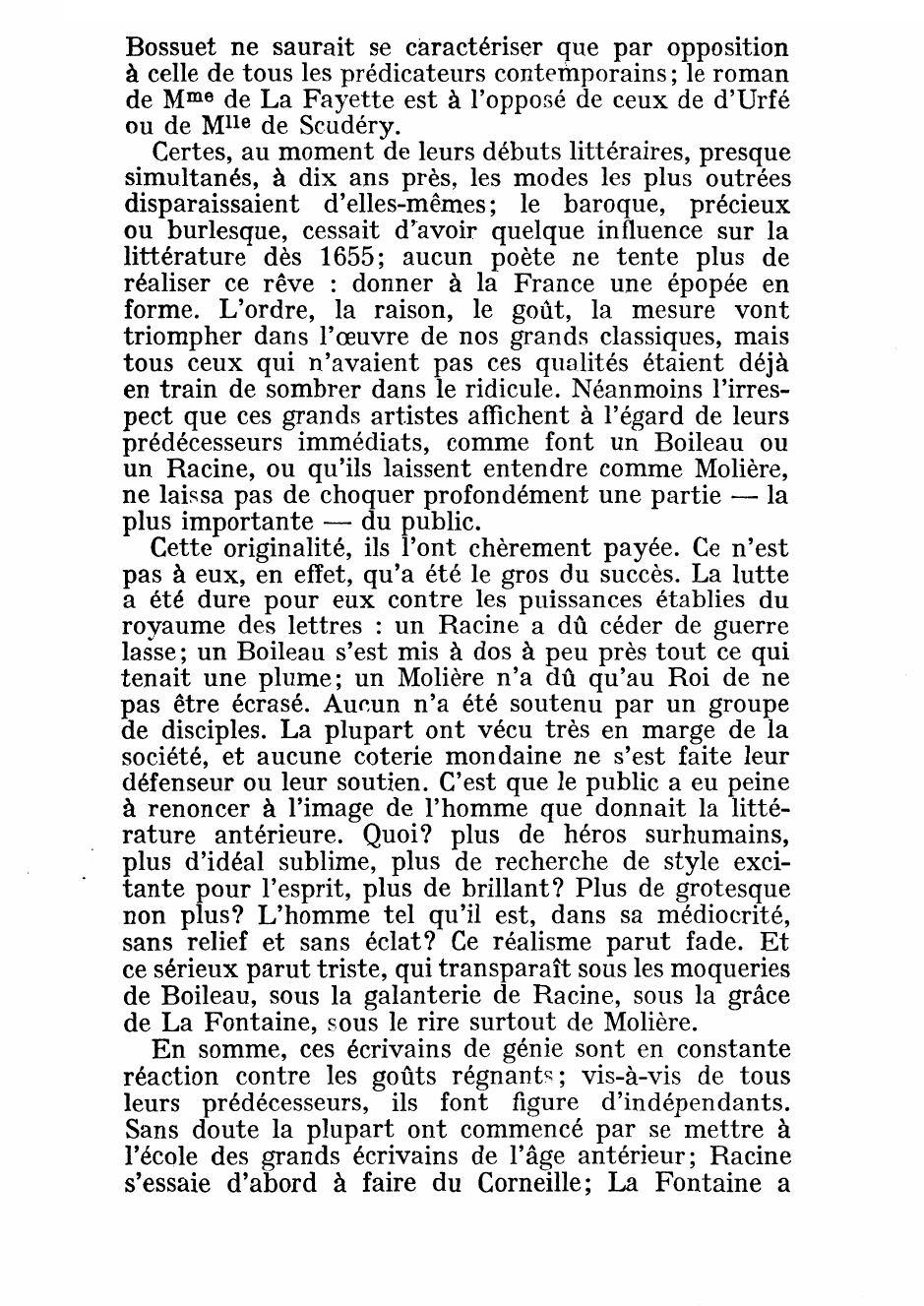 Prévisualisation du document LES GRANDS CLASSIQUES (1656 -1715) - HISTOIRE DE LA LITTÉRATURE