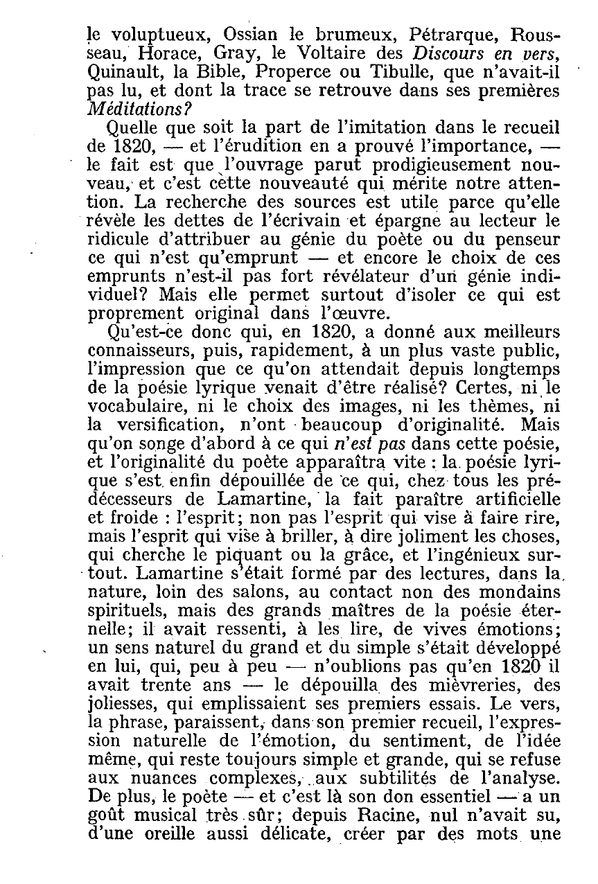 Prévisualisation du document Les grands poètes romantiques : Lamartine